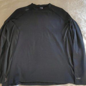 Wedze Black sport long sleeve shirt, size XXL